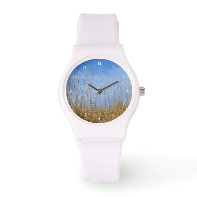 Beach Grass by Shirley Taylor Horloge (Voorkant)