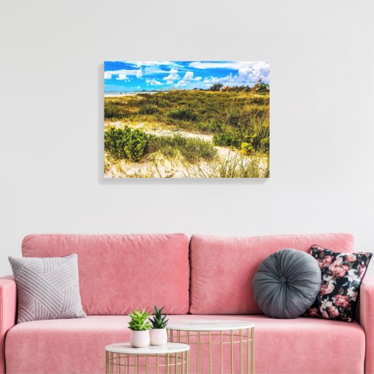 Beach Greens Canvas Afdruk (Insitu (Woonkamer))