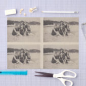 Beach Group 1920 foto Tissuepapier (Craft)