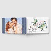 Beach Guest Book Waterverf Krabben Gastenboek (Volledig)