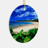 Beach Haena Kauai Hawaii Keramisch Ornament (Rechts)