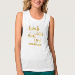 Beach Hair geeft geen Honeymoon Bride Tank