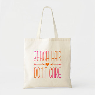 Beach Hair maakt het niet uit | Roze en Oranje Can Tote Bag