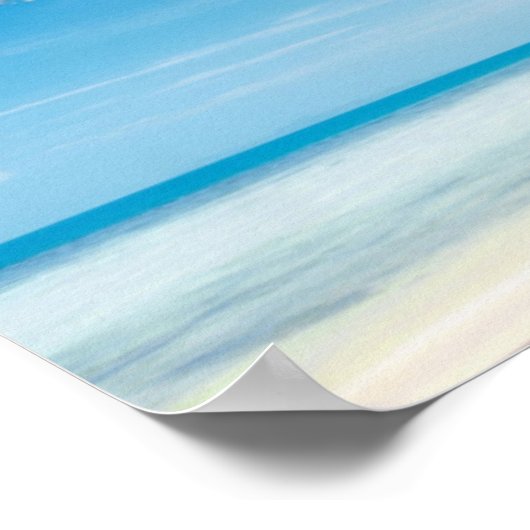 Beach hammack palmtree poster (Hoek)