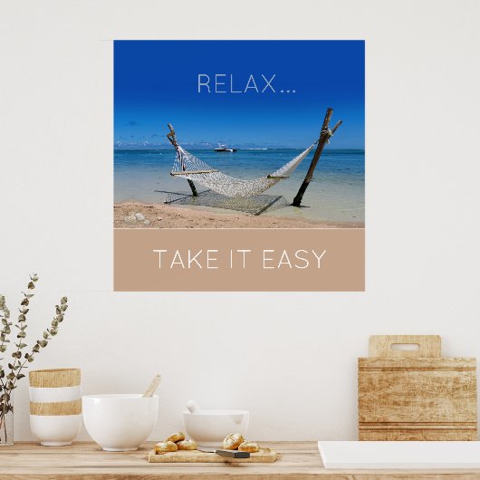 Beach Hammock Poster (Keuken)