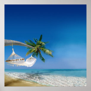 Beach Hammock Poster
