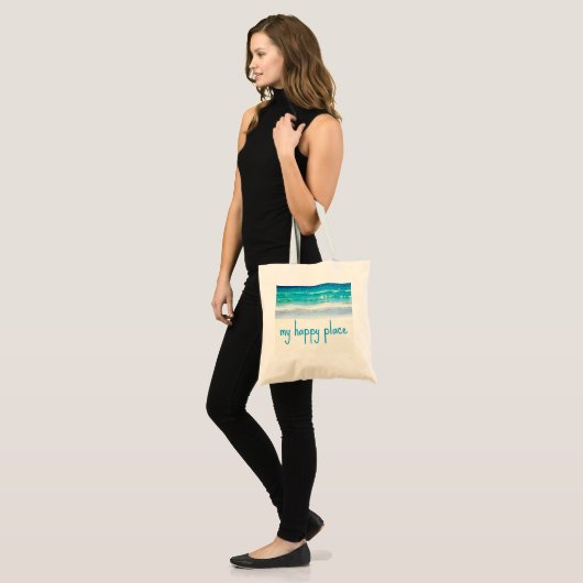 Beach Happy Place Bag Tote Bag (Voorkant (model))
