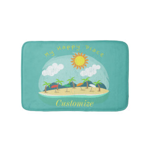 Beach Happy Place Thunder_Cove Badmat