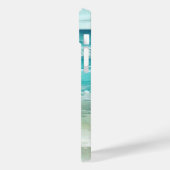 Beach Happy Place Waterverf Waves kustlijn Case-Mate iPhone Case (Achterkant / Links)