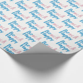 Beach Happy text Cadeaupapier (Hoek)