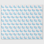 Beach Happy text Cadeaupapier (Vlak)