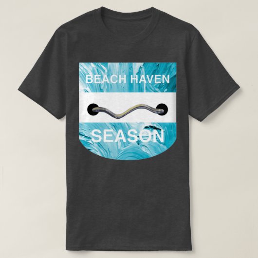 Beach Haven Beach Badge T-shirt (Design voorkant)