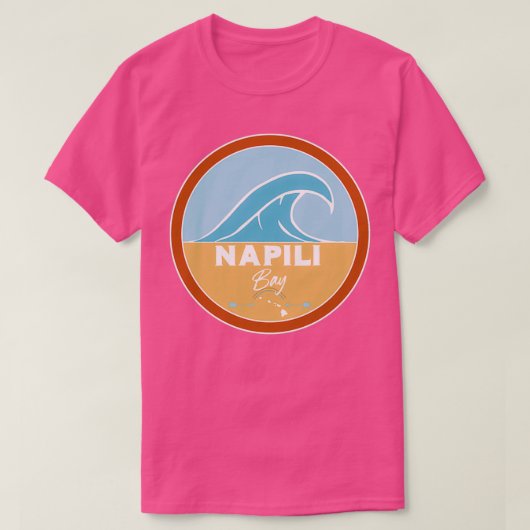 Beach Hawaii Pacific Ocean Beach Waves van Napili  T-shirt (Design voorkant)