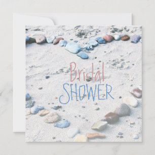 Beach Heart Wedding Vrijgezellenfeest Kaart