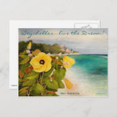 Beach Hibicus Briefkaart (Voorkant / Achterkant)