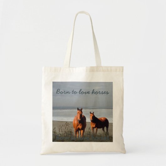 Beach Horses Canvas tas (Voorkant)