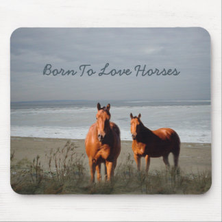 Beach Horses Mousepad Muismat