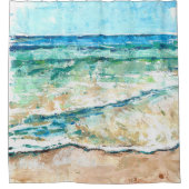 Beach House Art Côtier Douche Rideau (Devant)