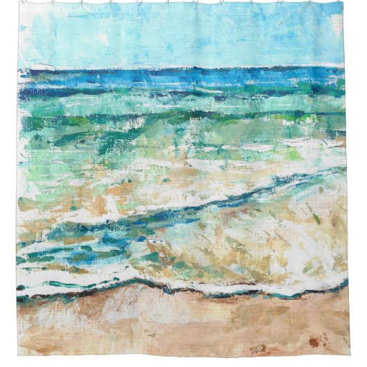 Beach House Art Côtier Douche Rideau (Devant)