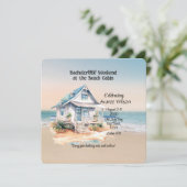 Beach House Bachelorette Party Invitation (Debout devant)