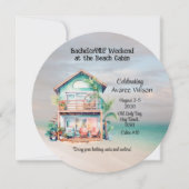 Beach House Bachelorette Party Invitation (Devant)