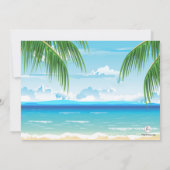 Beach House Bachelorette Party uitnodiging (Achterkant)