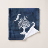 Beach House Bath Navy Coral (Gant de toilette)