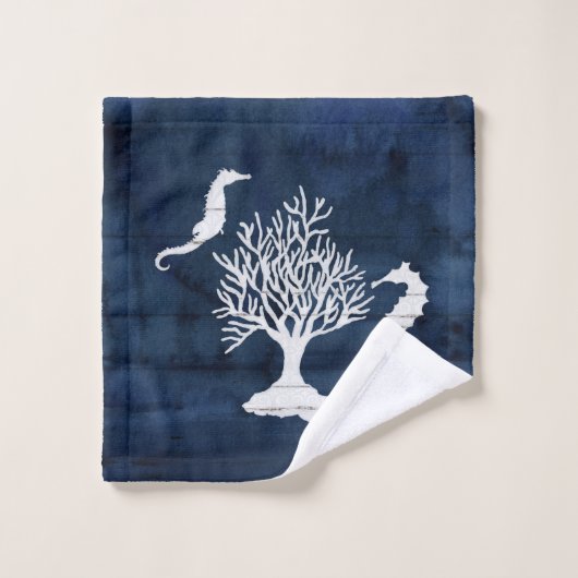 Beach House Bath Navy Coral (Gant de toilette)