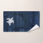 Beach House Bath Navy Coral (Serviette à main)