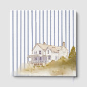 Beach House Blue Coastal Chic Gastinformatie Gastenboek (Achterkant)