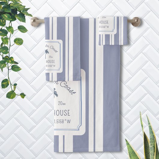 Beach House Blue Stripes Coastal Farmhouse