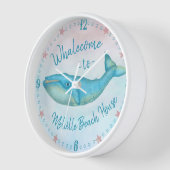 Beach House Blue Whale Nautical Whalecome | Naam (Hoek)