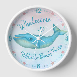 Beach House Blue Whale Nautical Whalecome Naam