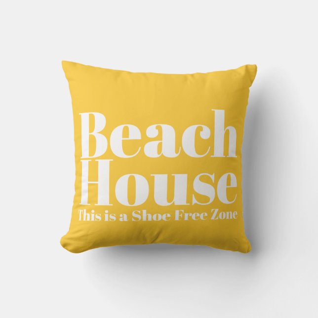 Beach House Chaussure Free Zone Coussin (Recto)