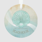 Beach House Clam Shell Aqua Blue ID623 (dos)