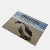 Beach House Coastal Home Ocean Sand Welcome Deurmat (Schuin)