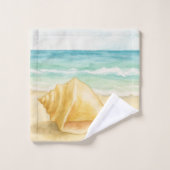 Beach House Conch Shell (Gant de toilette)