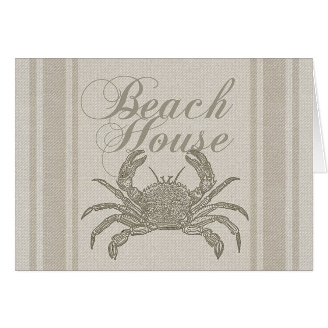 Beach House Crab Seashore Coastal  (Voorkant Horizontaal)