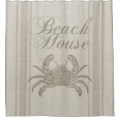 Beach House Crab Seashore Coastal  Douchegordijn (Voorkant)