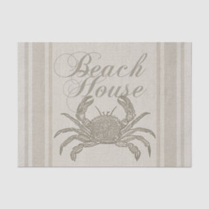 Beach House Crab Seashore Coastal Tissuepapier