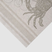 Beach House Crab Seashore Coastal Tissuepapier (Detail)