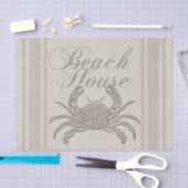 Beach House Crab Seashore Coastal Tissuepapier (Craft)