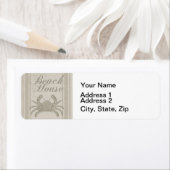 Beach House Crab Seashore Etiket (Insitu)