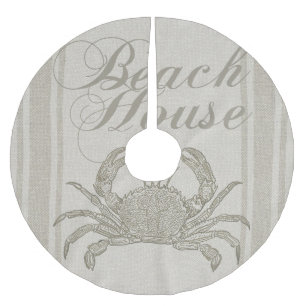 Beach House Crab Seashore Kerstboom Rok