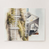 Beach House Jigzaag Puzzle Legpuzzel (Horizontaal)