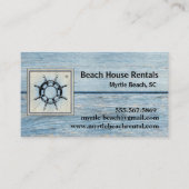 Beach House Location de vacances Cartes de visite (Devant)