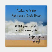 Beach House Magnet Vacances Location Wifi Mot de p (Devant)