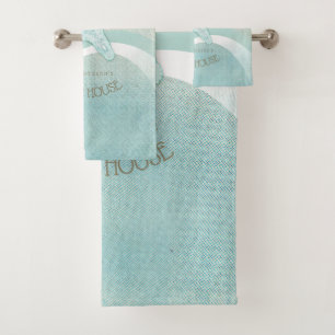 Beach House Nautical Starfish Aqua Blue ID623