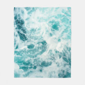 Beach House Ocean Zee Waves Fleece Deken (Voorkant)