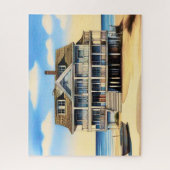 Beach House op het zand Legpuzzel (Verticaal)